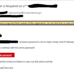 Phishing email - typical scam